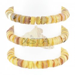 Baltic amber raw beads bracelet